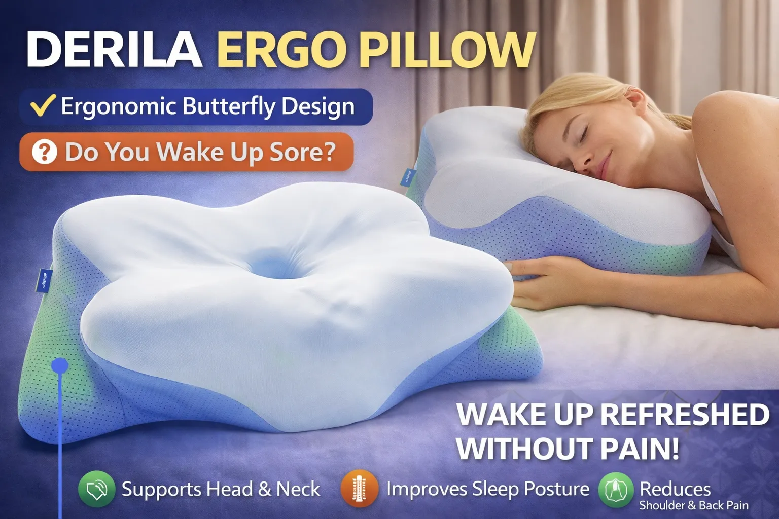 Derila Ergo Pillow Review — Benefits, How It Works & Honest Verdict